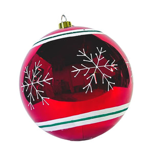 Life-size Bright Red Christmas Ball Packaging - ironyhome