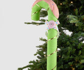 Lime Green Pastel Candy Cane Ornament - Set of 4 - ironyhome