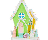 Limegreen & Yellow Gingerbread House Table Top - ironyhome
