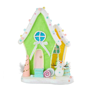 Limegreen & Yellow Gingerbread House Table Top - ironyhome