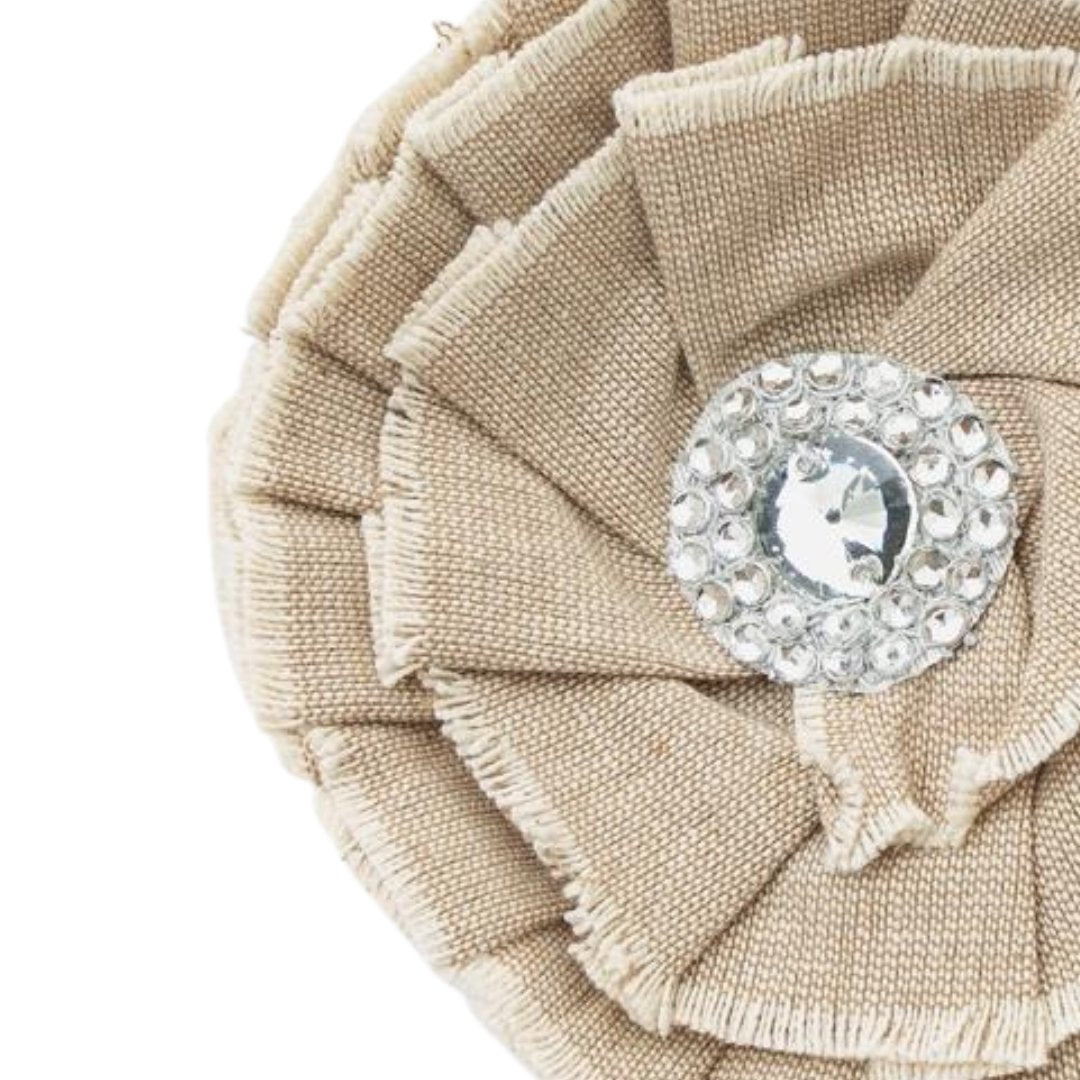 Linen Flower Clip-on Ornament