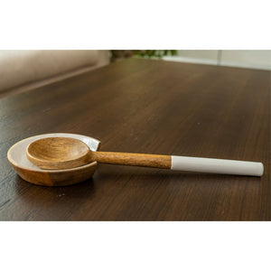 Mango Wood & Enamel Spoon Rest