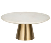 Marble Cake Stand with Golden Base - ironyhome
