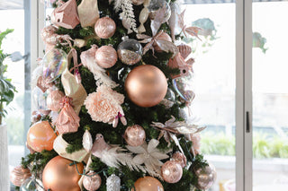 Matte Copper Festive Ball Ornament - Set of 4 - ironyhome