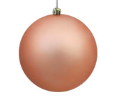 Matte Copper Festive Ball Ornament - Set of 4 - ironyhome
