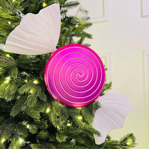 Matte Pink Candy Ornament - ironyhome