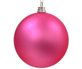 Matte Pink Festive Ball Ornament - ironyhome