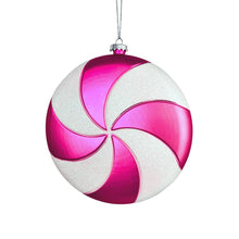 Matte Pink & White Candy Ornament - Set of 4 - ironyhome