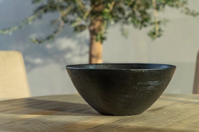 Medium Black Mango Wood Bowl