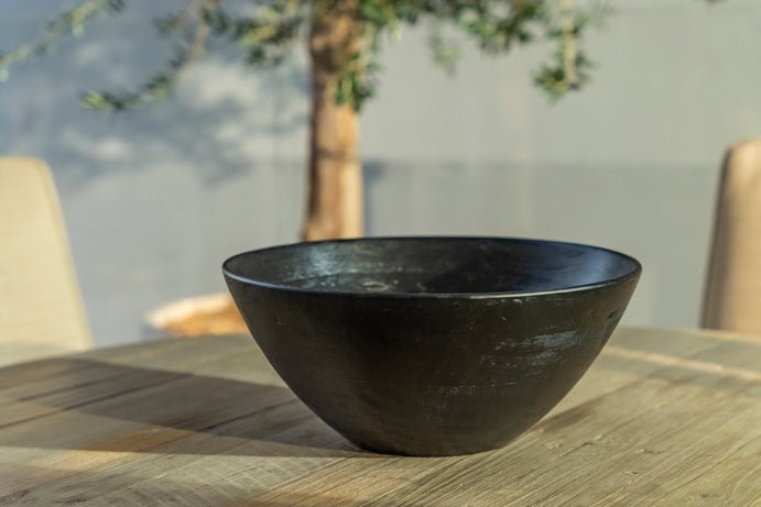 Medium Black Mango Wood Bowl