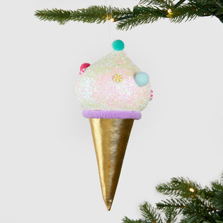 Merry Snow Cone Ornament - Set of 6 - ironyhome