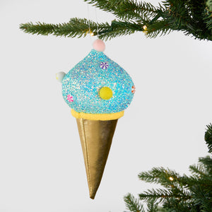 Merry Snow Cone Ornament - Set of 6 - ironyhome