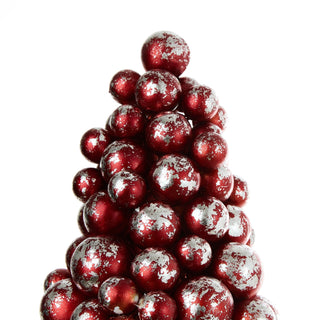Metallic Red Bauble Tabletop - ironyhome
