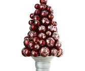 Metallic Red Bauble Tabletop - ironyhome