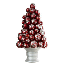 Metallic Red Bauble Tabletop - ironyhome