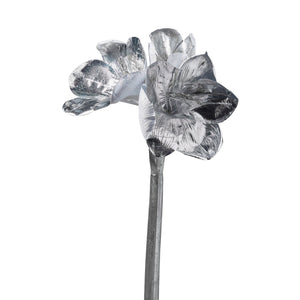 Metallic Silver Flower