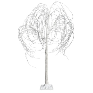 Micro LED Weeping Willow with Iridescent Glitter Branches - ironyhome