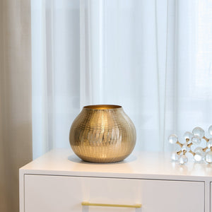 Midas Chiseled Gold Vase