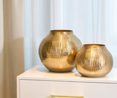 Midas Chiseled Gold Vase - ironyhome