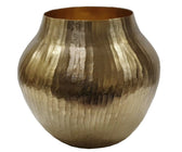 Midas Chiseled Gold Vase - ironyhome
