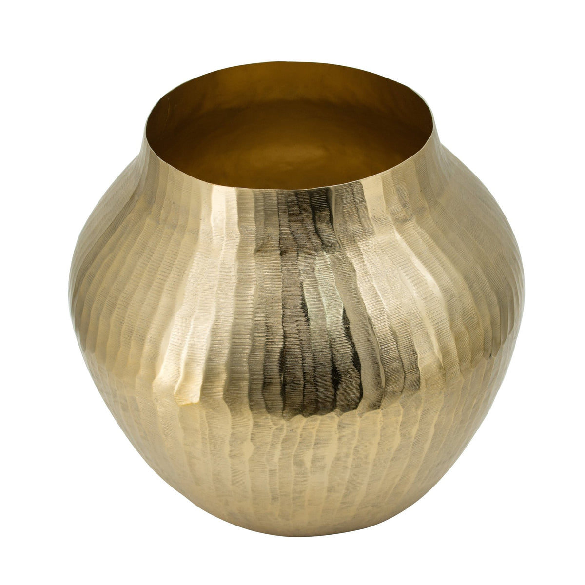 Midas Chiseled Gold Vase