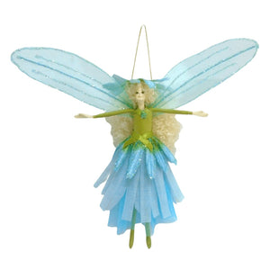 Mini Flower Fairy in Aqua Green - Set of 4