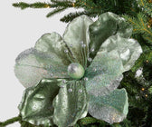 Mint Mixed Magnolia Festive Flower Pick - Set of 2 - ironyhome