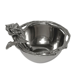 Nappy Bowl With Antique Rose Detailing