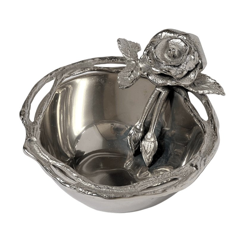 Nappy Bowl With Antique Rose Detailing