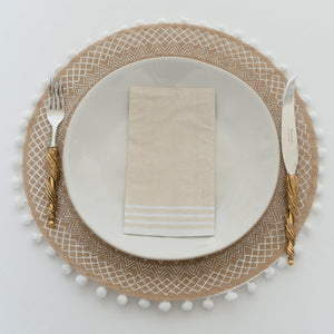 Natural Bohemia Patterned Placemat - Set of 4