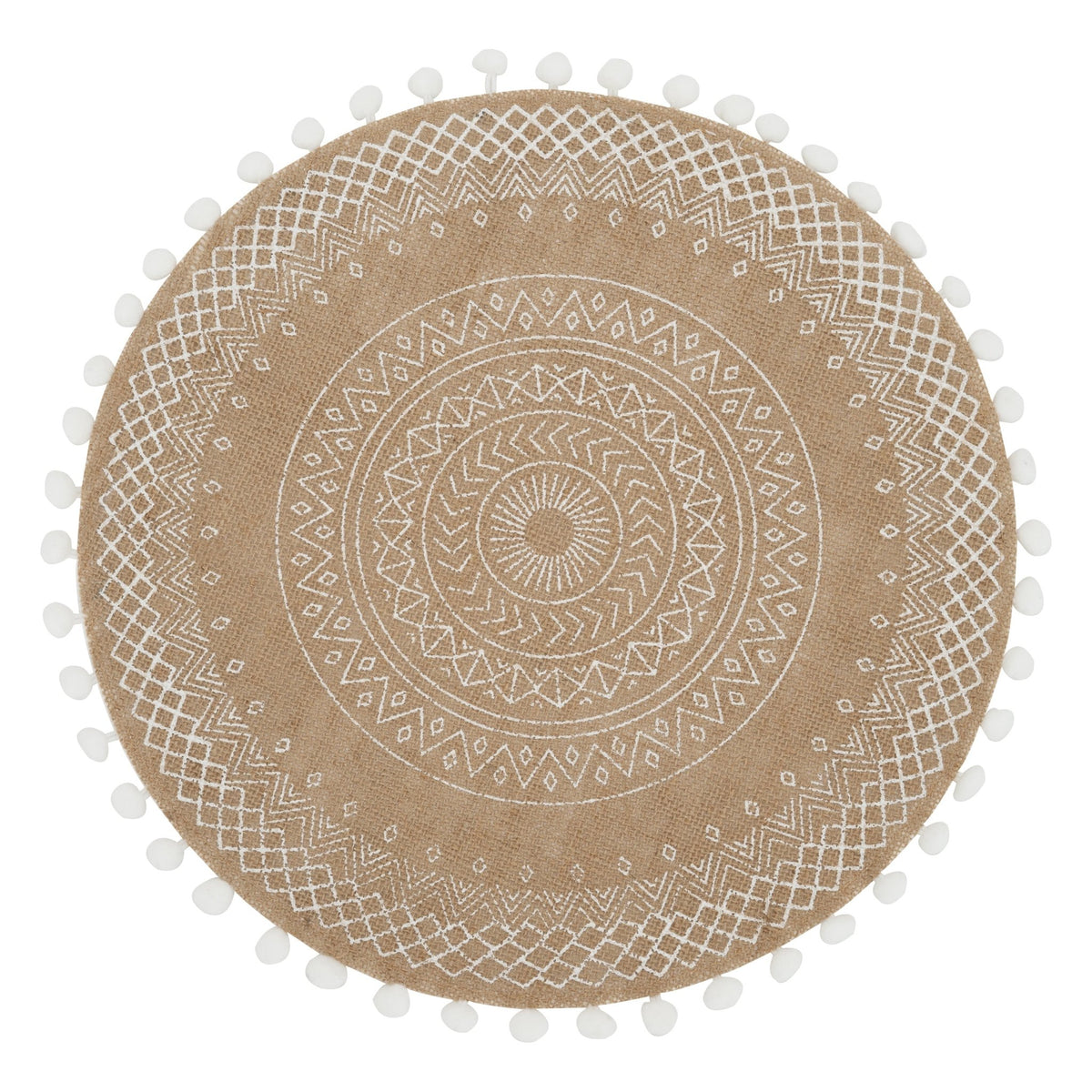 Natural Bohemia Patterned Placemat - Set of 4