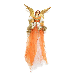 Nina Flying Angel Ornament - Copper