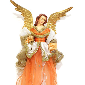 Nina Flying Angel Ornament - Copper