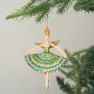Ocean Ballerina Fairy with Wings Ornament - Set of 6 - ironyhome