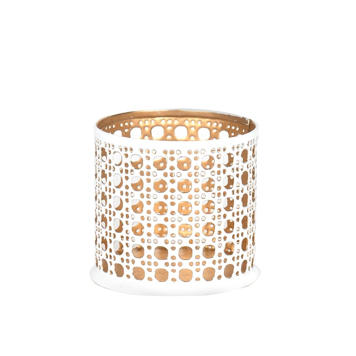 Opulence White Candle Holder