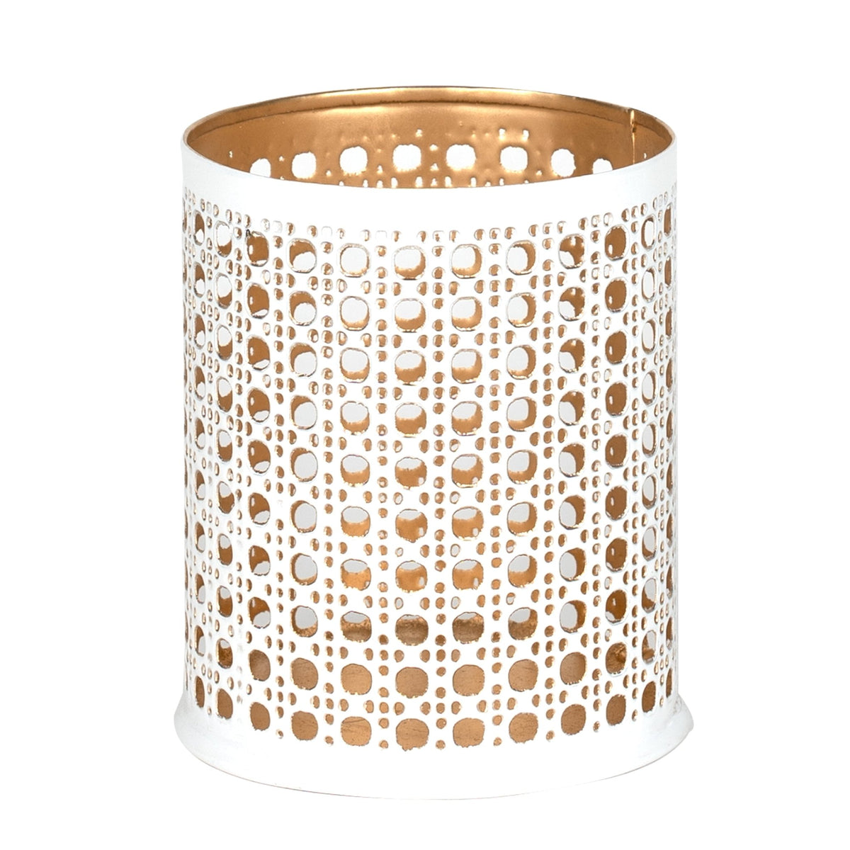 Opulence White Candle Holder