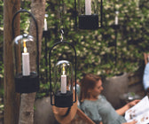 Outdoor Lantern set with lantern. holder & remote control - ironyhome