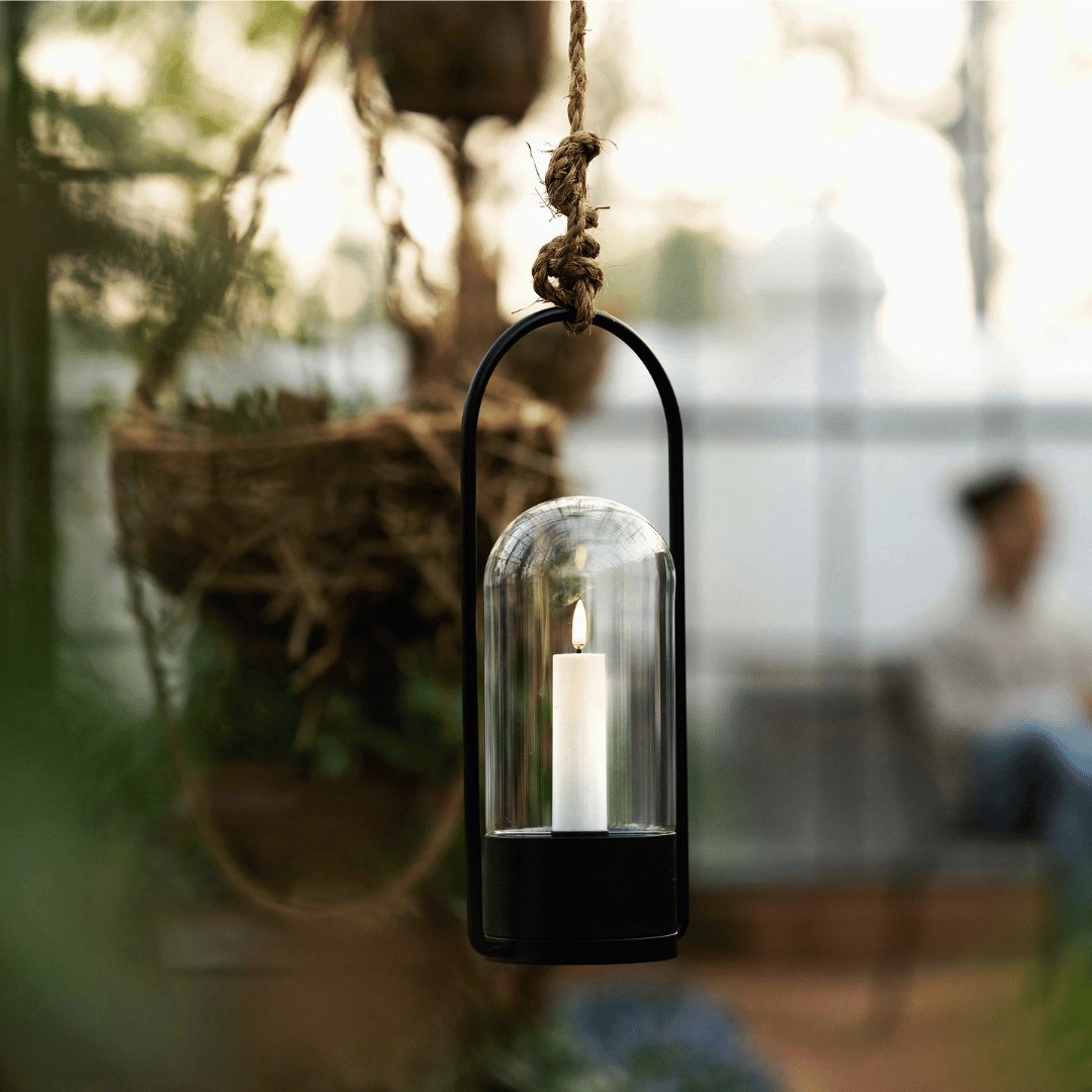 Outdoor Lantern set with holder & remote control