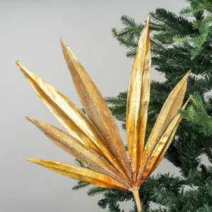 Palmetto Leaf Pick in Brilliant Gold