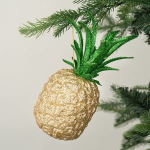 Pineapple Ornament with Glitter