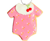 Pink Baby Sleepsuit Ornament - Set of 6 - ironyhome