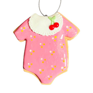 Pink Baby Sleepsuit Ornament - Set of 6 - ironyhome