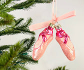 Pink Ballet Shoes Ornament - Set of 6 - ironyhome