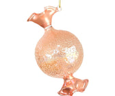 Pink Candy Ornament with Sugar Beads - Set of 6 - ironyhome