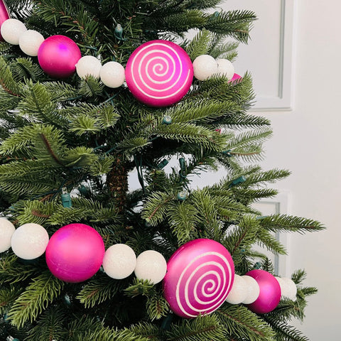 Pink Lolly Candy Festive Garland - ironyhome