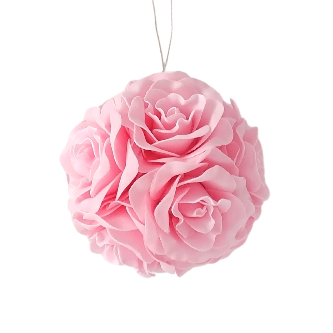 Pink Rose Flower Ornament