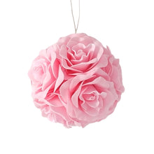 Pink Rose Flower Ornament - Set of 4 - ironyhome