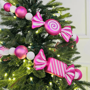 Pink Toffee Candy Festive Garland - ironyhome