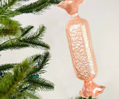 Pink Toffee Ornament with Sugar Beads - Set of 6 - ironyhome