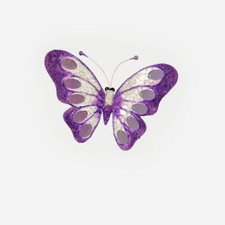 Purple butterfly with Cullets & Sequins - ironyhome